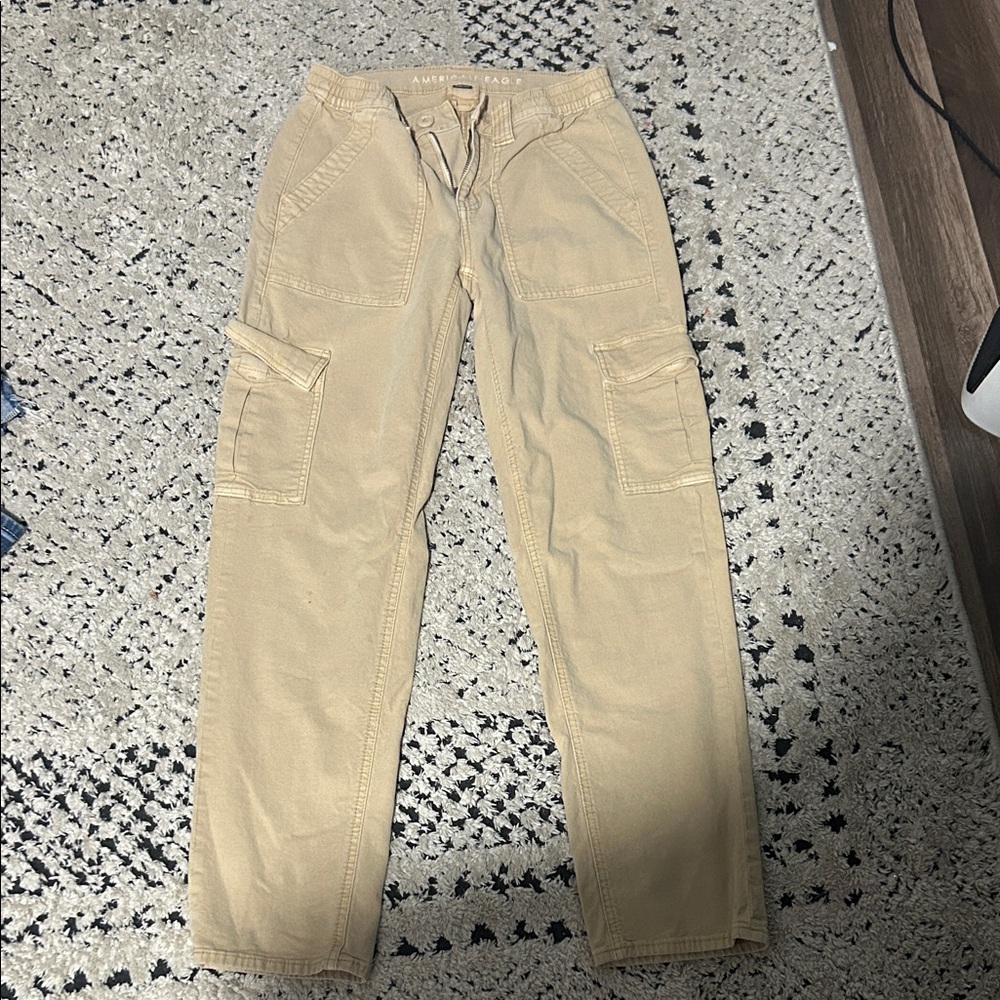 American Eagle Outfitters Tan Cargo Pants